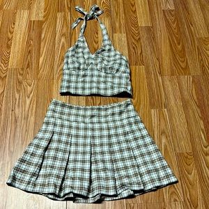 Hollister 2 piece skirt set